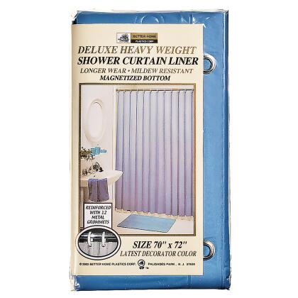 Deluxe Vinyl Shower Curtain Blue, 70