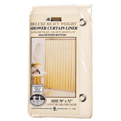 Deluxe Vinyl Shower Curtain Beige, 70