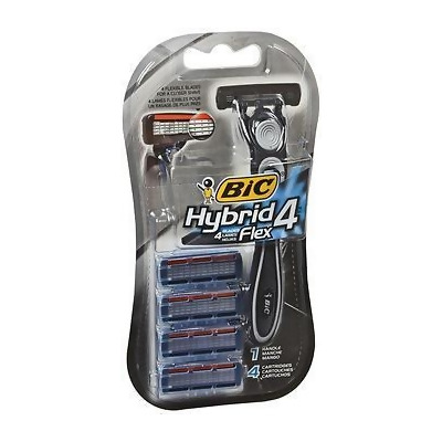 Bic Hybrid 4 Advance Razor - 1 handle, 4 cartridges 