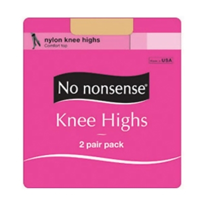 Knee High Sheer Toe Hose, Tan, Queen - 1 Pkg 