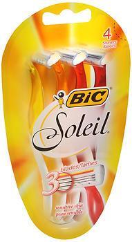 Bic Soleil Triple Blade Shavers For Women Sensitive Skin - 4 ct 