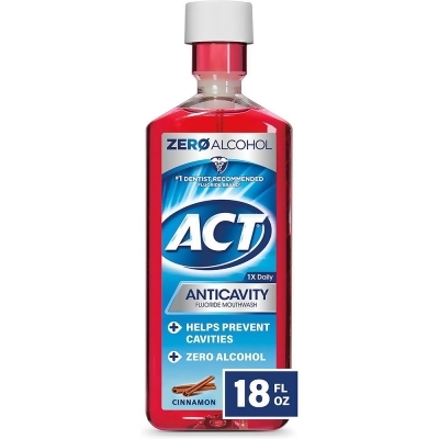 Act Anticavity Fluoride Mouthwash Cinnamon - 18 oz 
