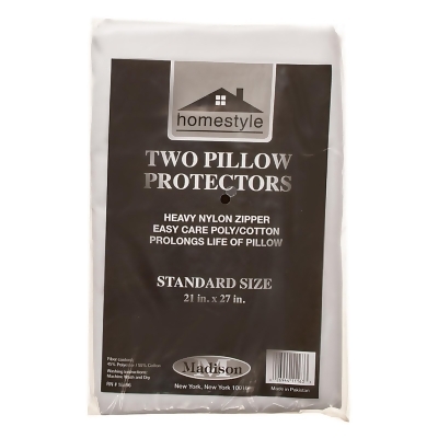Pillow Cover With Zipper - 2 Pack, 21