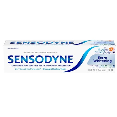 Sensodyne Maximum Strength with Fluoride Toothpaste Extra Whitening - 4 oz 
