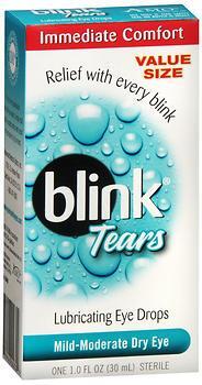 Blink Tears Lubricating Eye Drops Mild-Moderate Dry Eye - 1 oz 