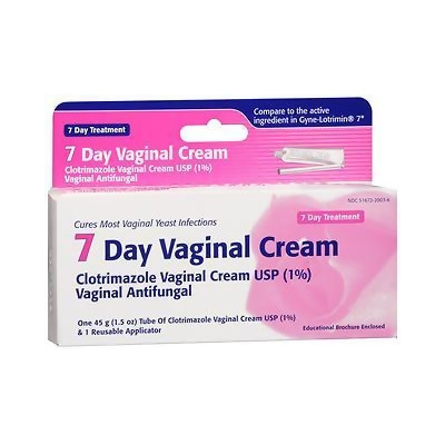 Taro 7 Day Clotrimazole Vaginal Cream Antifungal Treatment - 1.5 oz 