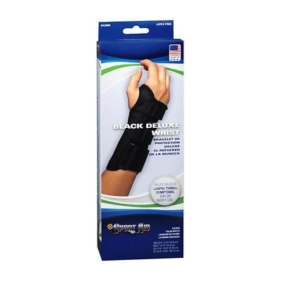 Sport Aid Deluxe Wrist Support Black XL Left - 1 ea. 
