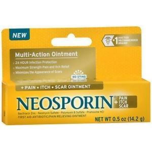 Neosporin Pain + Itch + Scar Antibiotic/Pain Relieving Ointment - 0.5 oz
