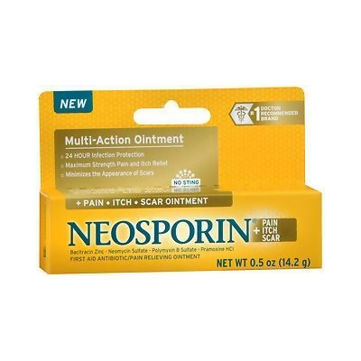 Neosporin Pain + Itch + Scar Antibiotic/Pain Relieving Ointment - 0.5 oz 