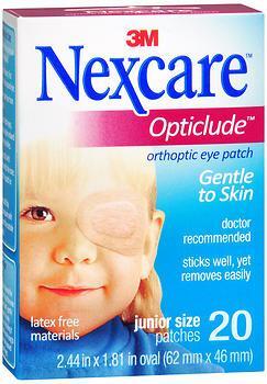 Nexcare Opticlude Orthoptic Eye Patches Junior Size - 20 ct 