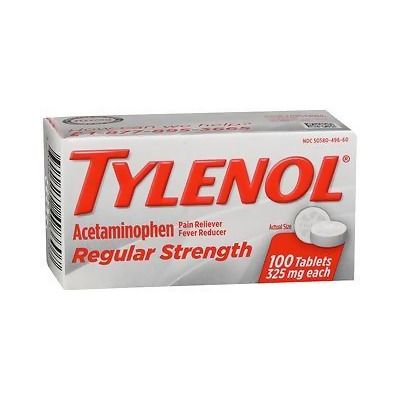 Tylenol Regular Strength Tablets, 325 mg - 100 ct 