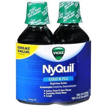 Vicks NyQuil Cold & Flu Nighttime Relief Liquid - 24 oz