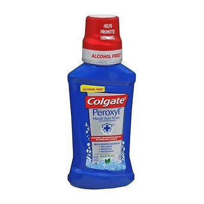Colgate Peroxyl Antiseptic Oral Cleanser and Rinse Mild Mint - 8 oz 