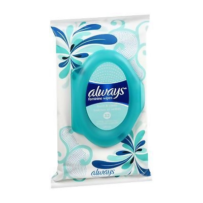 Always Fresh & Clean Feminine Wipes - 32 Count 