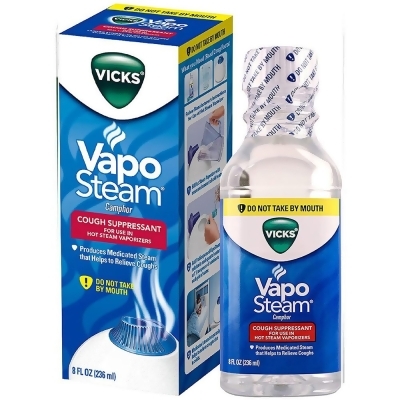 Vicks Vapo Steam Liquid Medication for Hot Steam Vaporizers - 8 oz 