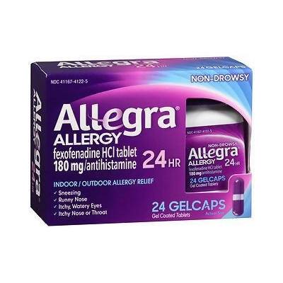 Allegra 24 Hour Allergy Gelcaps - 24 Ct. 