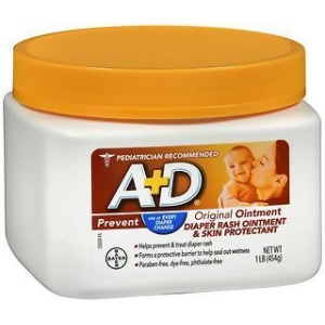 A+D Original Diaper Rash Ointment, Skin Protectant, 16 oz