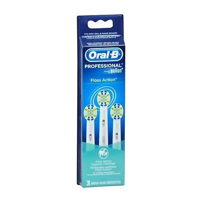Oral-B Floss Action Brush Heads - 3 pack 