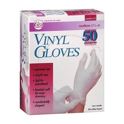 Cara Vinyl Gloves Medium - 50 ct 