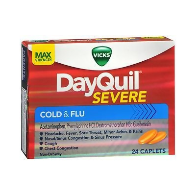 Vicks DayQuil Severe Cold & Flu Caplets - 24 Ct. 
