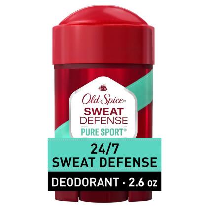 Old Spice Sweat Defense Extra Strong Anti-Perspirant & Deodorant Pure Sport - 2.6 oz 