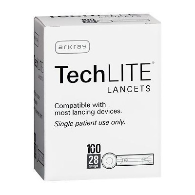 TechLITE Lancets 28 Gauge - 100 Count 