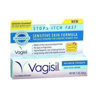 Vagisil Anti-Itch Creme Maximum Strength Sensitive Skin Formula - 1 oz 