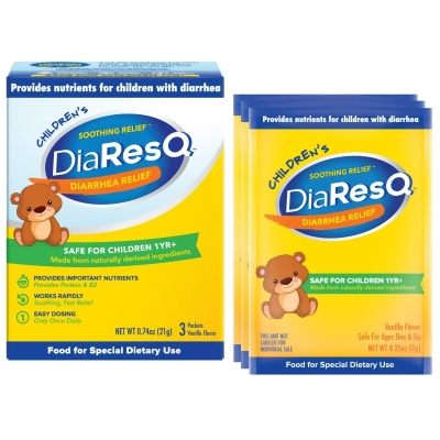 DiaResQ Childrens Soothing Diarrhea Relief - 3 Packets 