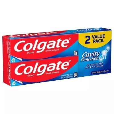 Colgate Cavity Protection Fluoride Toothpaste Regular Flavor - 12 oz 