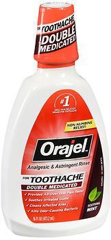 Orajel analgesic and astringent rinse