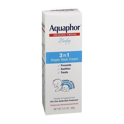 Aquaphor Baby 3 in 1 Diaper Rash Cream - 3.5 oz 
