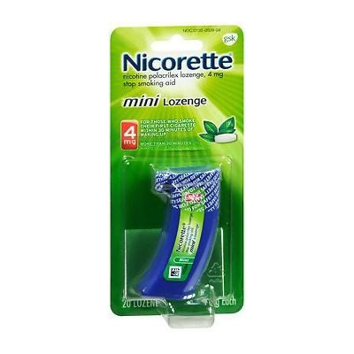 Nicorette Stop Smoking Aid Mini Lozenges 4 mg Mint - 20 ct 
