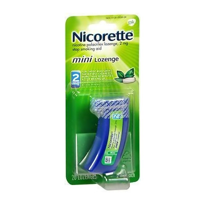 Nicorette Nicotine Polacrilex Mini Lozenges 2 mg Mint - 20 ct 