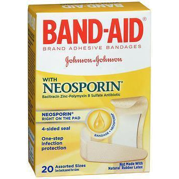 Band-Aid with Neosporin Adhesive Bandages Assorted Sizes - 20 ct