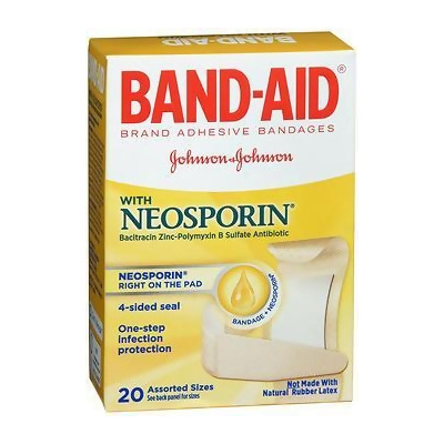 Band-Aid with Neosporin Adhesive Bandages Assorted Sizes - 20 ct 