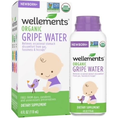 Wellements Newborn Organic Gripe Water - 4 oz 