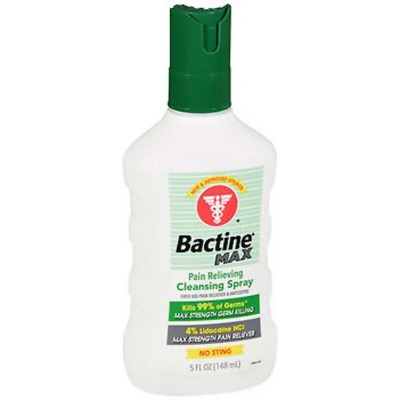 Bactine MAX First Aid Pain Relieving Spray with Lidocaine - 5 fl oz 