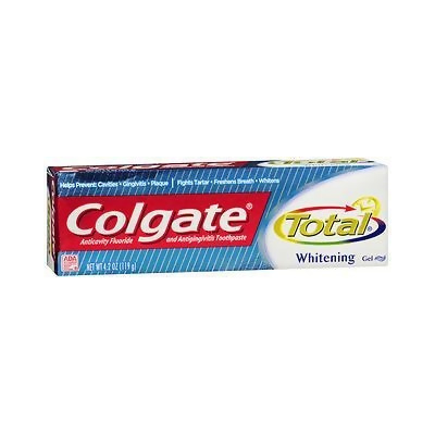 Colgate Total Whitening Mint Toothpaste Gel - 3.3 oz 