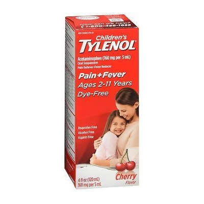 Tylenol Children's Pain + Fever Oral Suspension Cherry Flavor - 4 oz 
