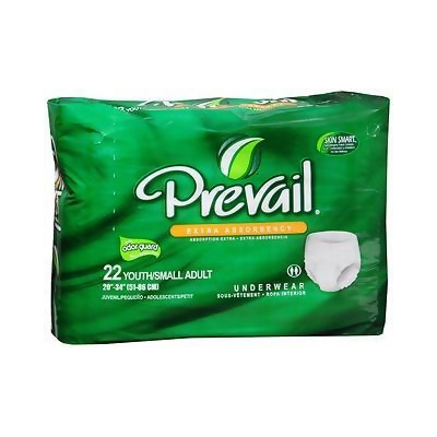 Prevail Extra Underwear Youth/Small Adult - 4 pks of 22 