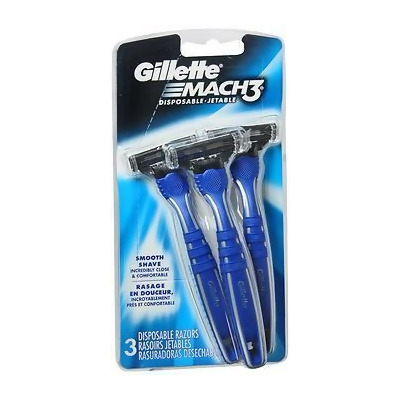 Gillette MACH3 Smooth Shave Disposable Razors - 3 ct 
