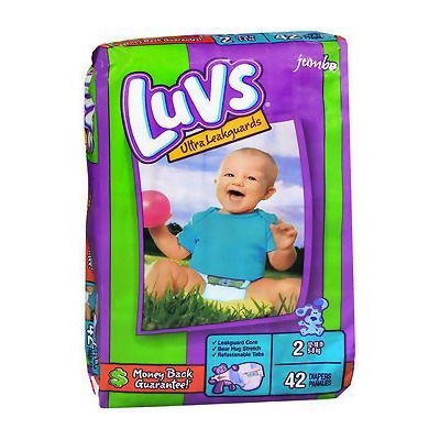 Luvs Ultra Leakguard Diapers Size 2, 12-18 LBS - 2 packs of 40 