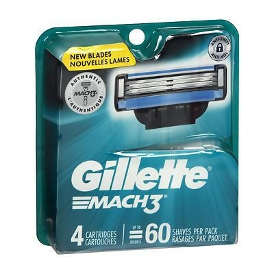 Gillette Mach3 Cartridges - 4 ct 