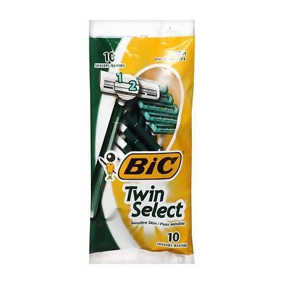 Bic Twin Select Disposable Shavers for Men Sensitive Skin - 10 ct 