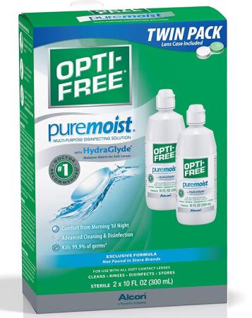 Opti-Free Puremoist Multi-Purpose Disinfecting Solution - 20 oz 