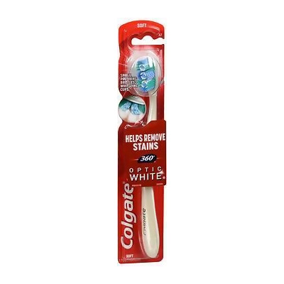 Colgate 360 Degrees Optic White Toothbrush Full Head Soft 