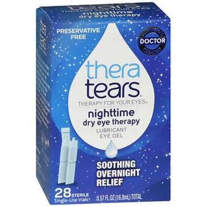 TheraTears Nighttime Dry Eye Therapy Lubricant Eye Gel - 28, 0.57 oz Single-Use Vials 