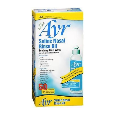 Ayr Saline Nasal Rinse Kit - 1 Bottle, 50 Refills 