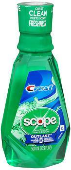 Scope Crest Outlast Mouthwash - 16.9 oz 