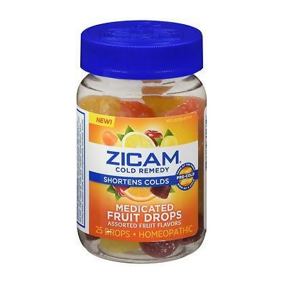 Zicam Cold Remedy Medicated Fruit Drops - 25 ct 